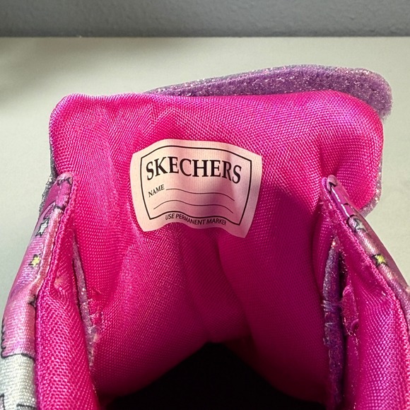 Skechers Twinkle Toes Girls Unicorn Light Up High Top Sneakers Size 2.5 - Picture 8 of 16
